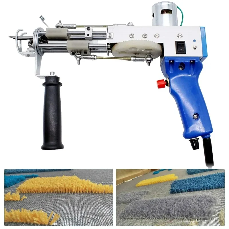 High-End Carpet Tufting Gun, 2 em 1, ferramenta de velocidade manual