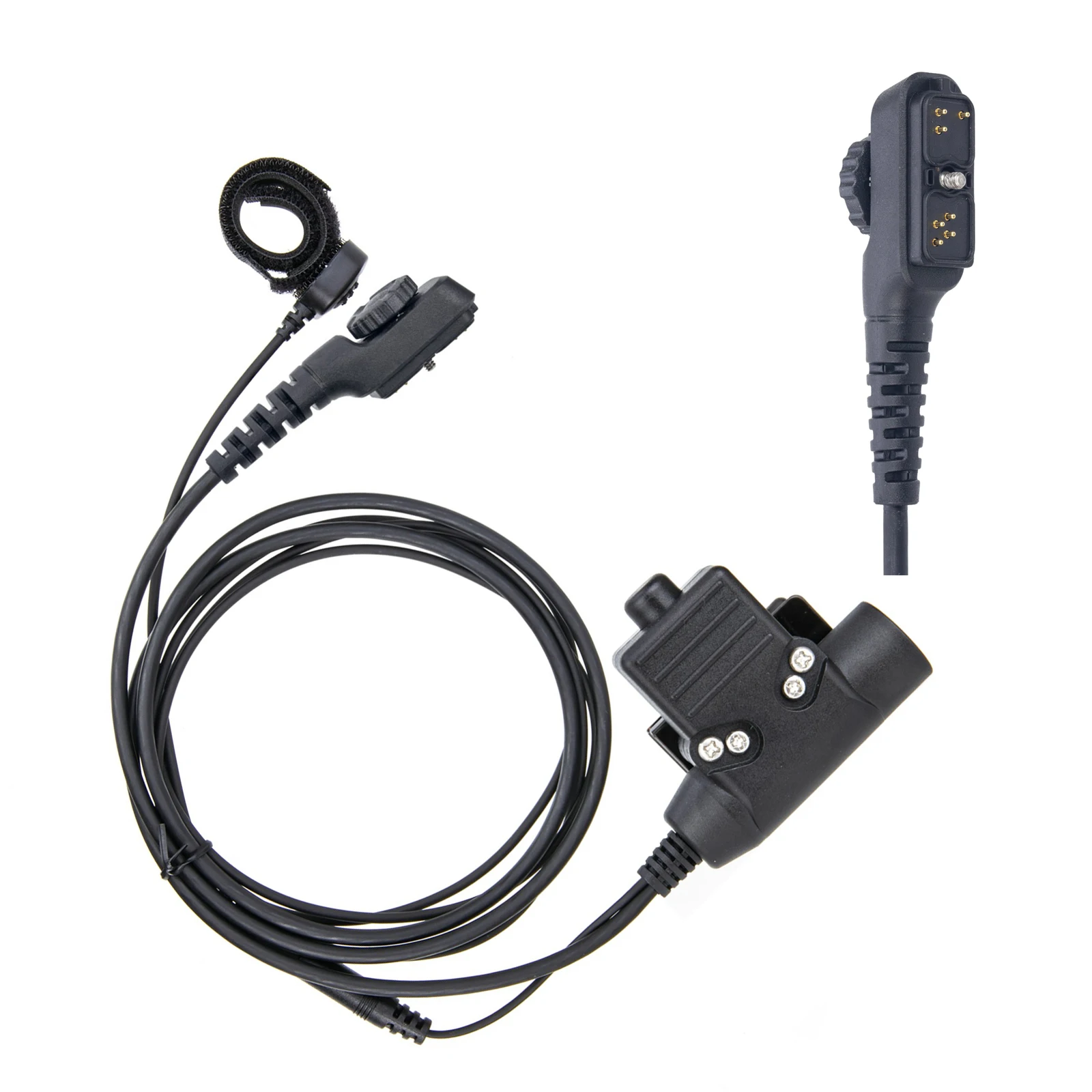 High Strength U94 PTT Finger Microphone Adapter for radio walkie talkie Hytera PD700 PD780 PD785G PD788