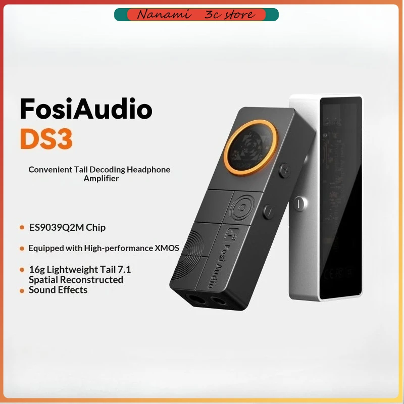 

Fosi Audio DS3 ЦАП HIFI ЦАП Усилитель XMOS XU316 DSD512 Сбалансированный усилитель для наушников 4,4 мм Сбалансированный 3,5 мм Усилитель игровой звуковой карты