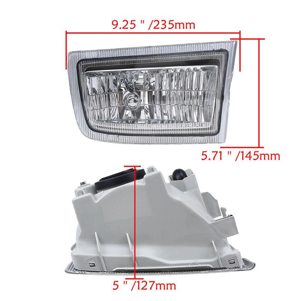 #25M (Transparent)Car Fog Lights Without Bulb for Toyota Land Cruiser Prado 90 FJ90,Automotive Parts & Accessories