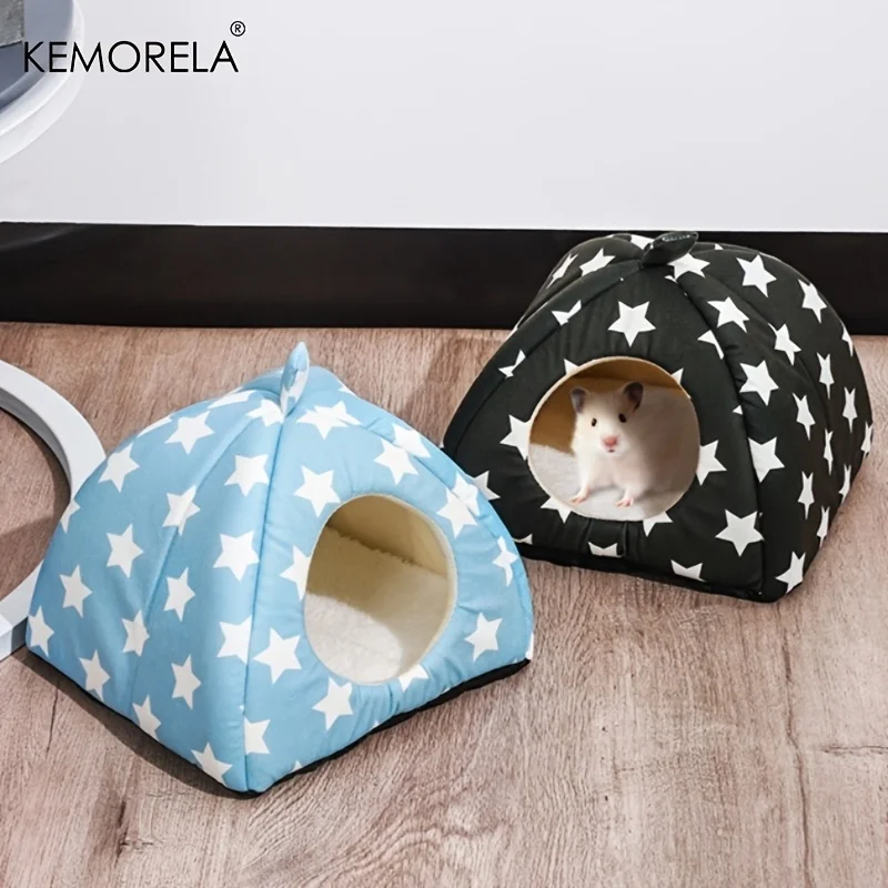 Waschbares Kaninchenversteck und -bett aus Fleece für Innenbereich, auch als Unterschlupf für Meerschweinchen und andere Kleintiere geeignet – Detail 6