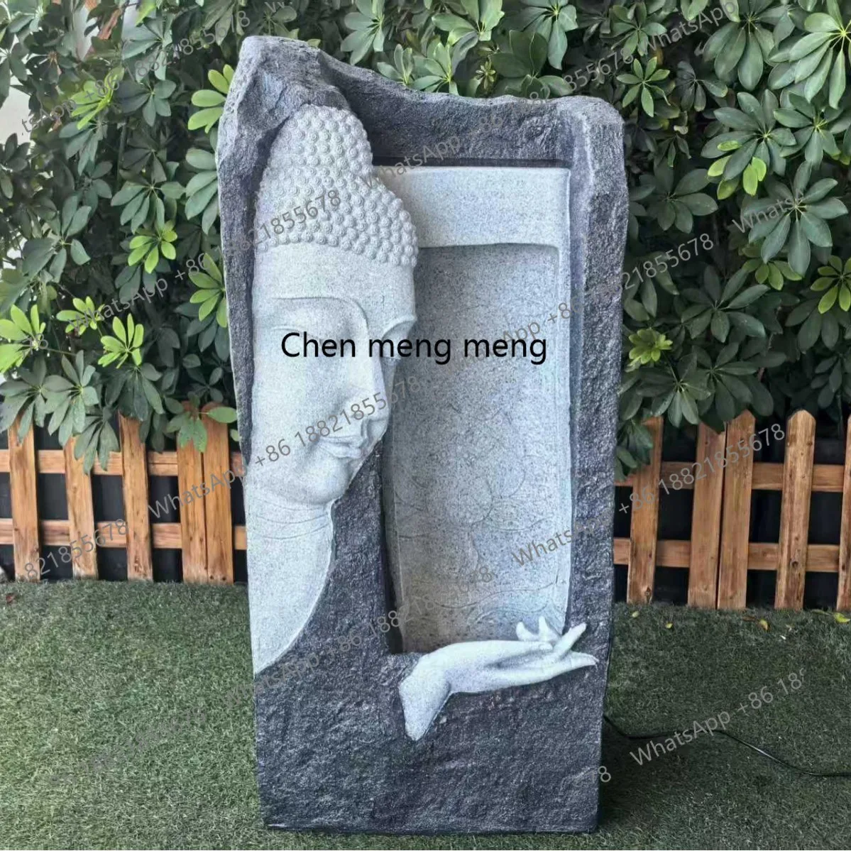 Creative flowing water ornament Amitabha Buddha statue ornament Buddha decoration landscaping fountain decoration
