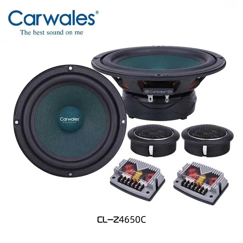 6.5inch Car Audio Speaker Component 4ohm 380W with Tweeter Cross Over 2 Way HIFI Car Speaker Set 6-1/2'' 2 Way Compound Speaker 