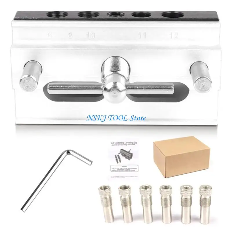 

L8RC Woodworking Drill Guide Hole Tools Drill Bits Locator Carpenter Corner Clamp