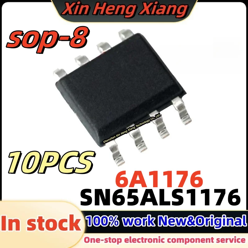 

10pcs 100%New SN65ALS1176 SN65ALS1176DR 6A1176 sop-8