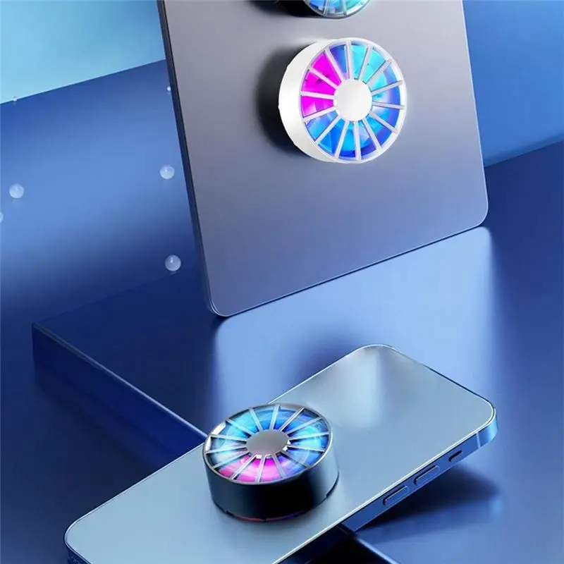 

BaoBao-магнитный кулер для мобильного телефона для игрового радиатора, малошумный портативный охлаждающий вентилятор с быстрым рассеиванием тепла, кулер для телефона-A