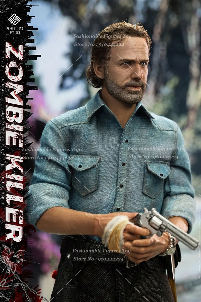 PRESENT TOYS  PT-sp53 1/6 Men Soldier Zombie Killer Rick Full Set 12Inch Action Figure Model Best Collection Gift Toys