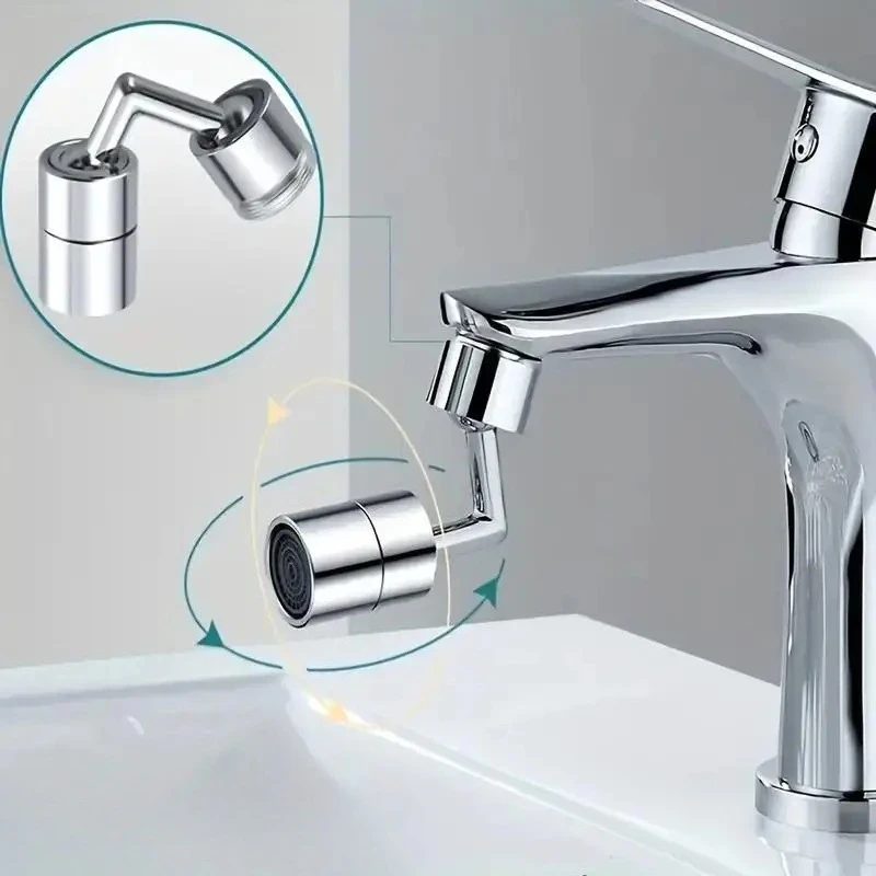 1-10PCS 720° Rotating Kitchen Faucet Aerator Universal Anti Splash Spray Nozzle Extender Adapter Water Saving Diverter