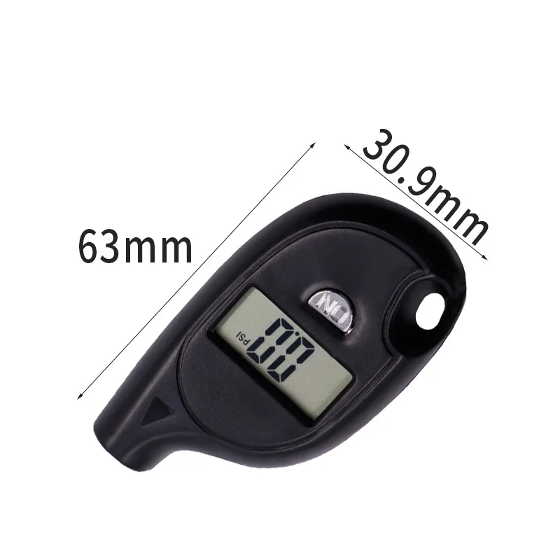 Mini Keychain Style Digital Tire Gauge LCD Display 2-150 PSI Car Tyre Air Pressure Tester Meter for Car Auto Motorcycle