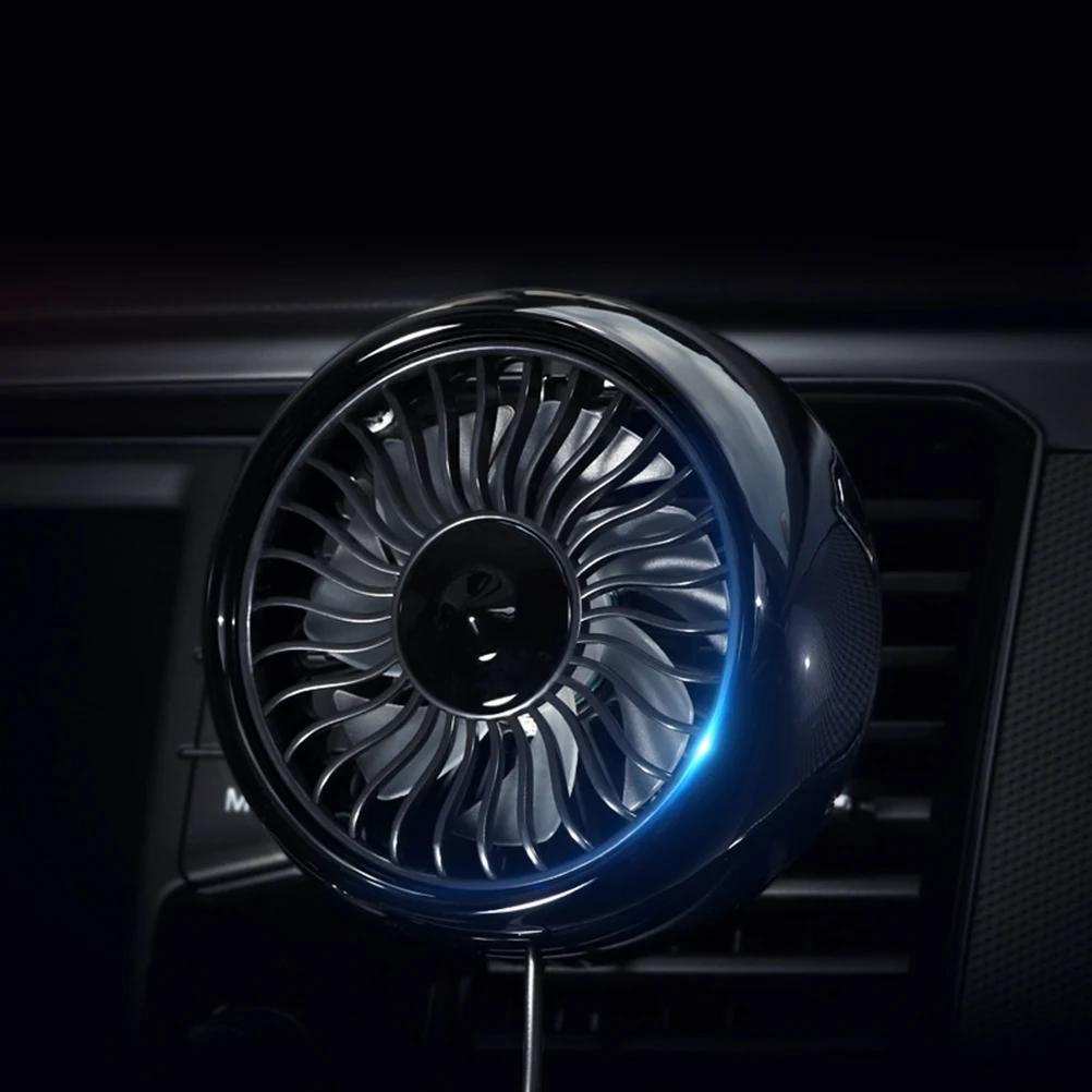 

1PC Fan 12V 24V Car Mini Powerful Cooling Portable ABS Automotive Fan for Truck Outdoor Small Air Conditioning USB Novelty