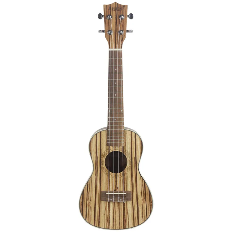 21 24 26 Inch High Quality Handmade Solid Acoustic Miniature Mini Guitar Zebra Grain Wood Ukulele view 2
