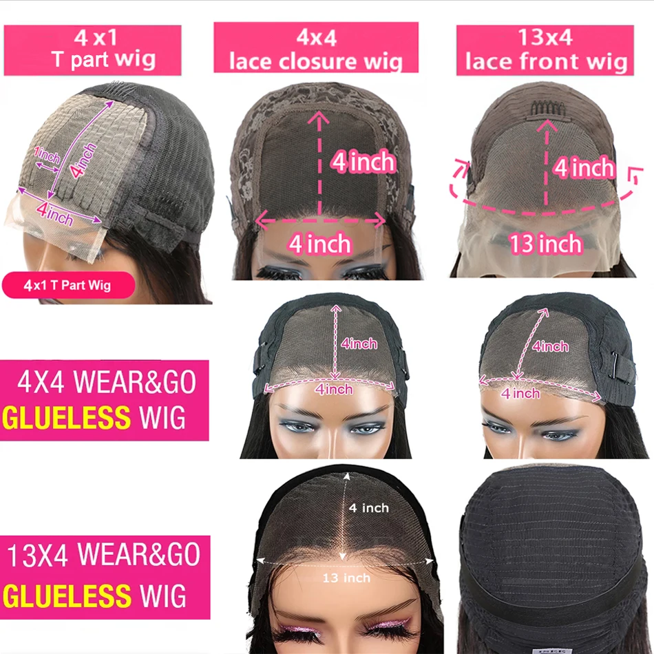 Wear And Go Glueless Body Wave Bob Wigs For Women HD Transparent Lace Front Human Hair Wigs Lace Closure Wig Pre Cut PrePlucked