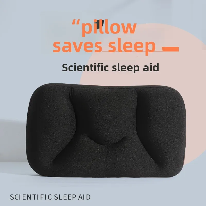 Internet celebrity particle pillow three-dimensional partition cool pillow core human silk fabric skin-friendly sleep pillow