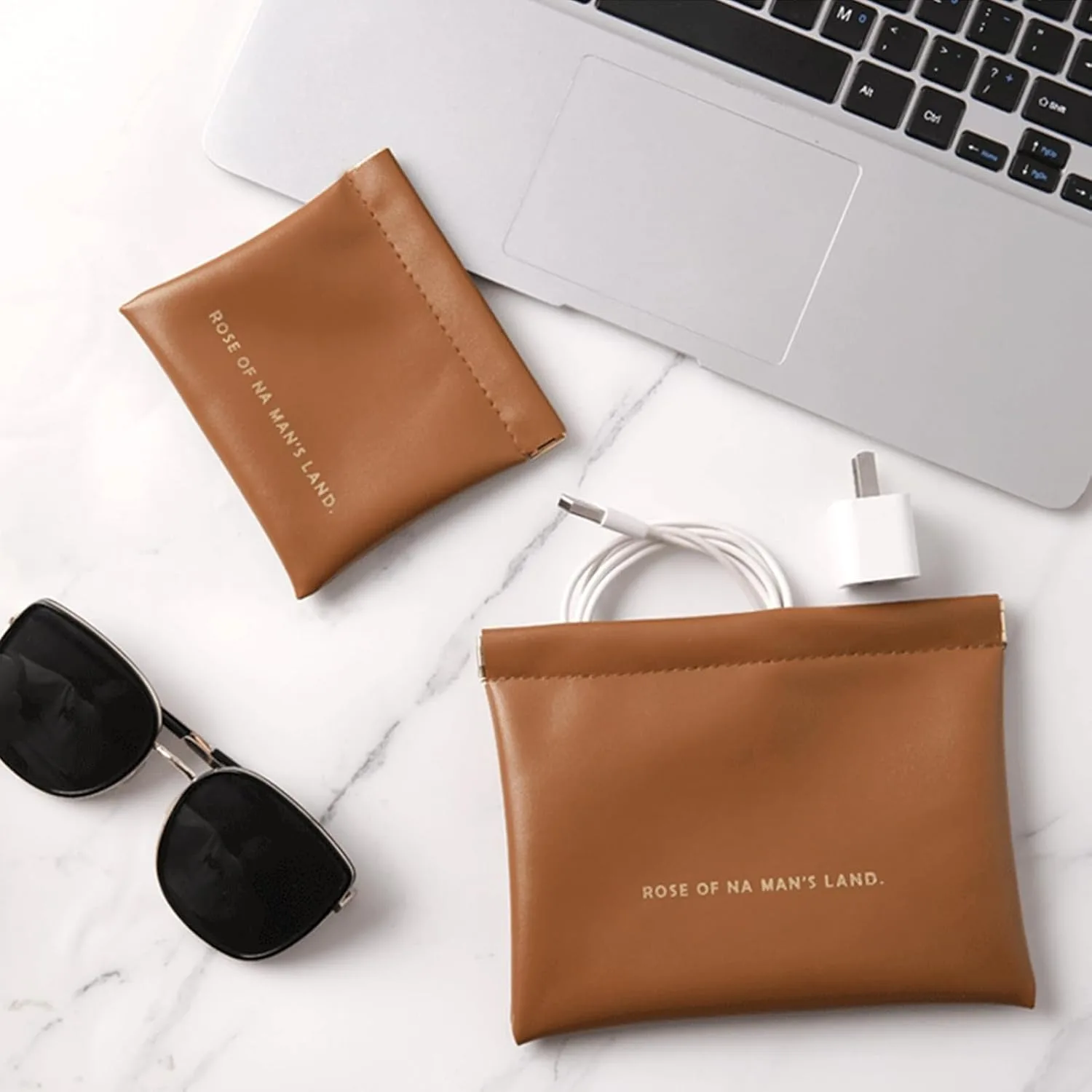 High Quality PU Leather Automatic Sealing Bullet Storage Bag Mini Multifunctional Travel Compact Portable Pouch
