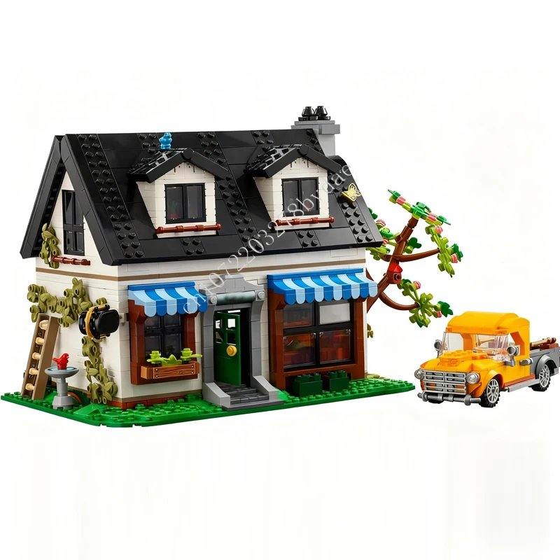 

1918 шт. антикварный магазин MOC Streetview праздничные наборы пазлов архитектура креативная сборка игрушка на Рождество и день рождения подарок для детей в возрасте