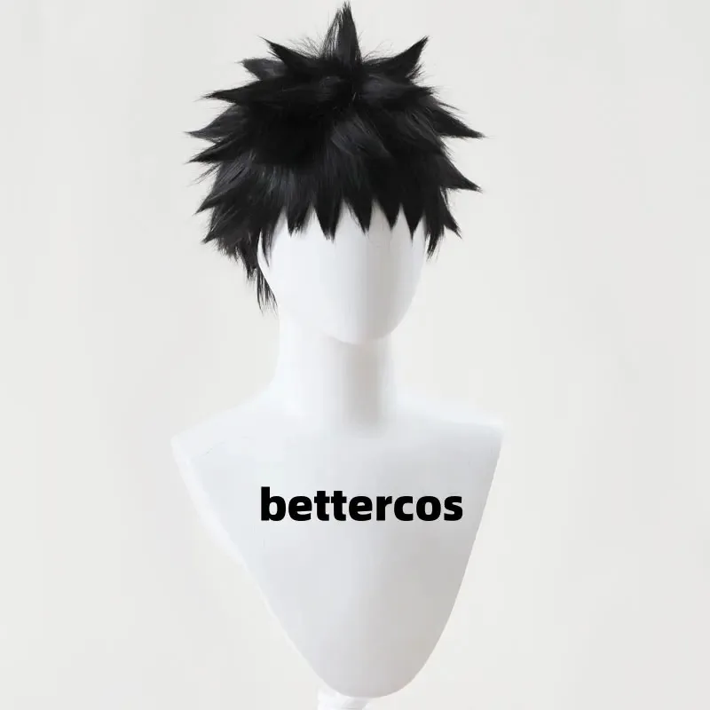 Candy 2025Uchiha Obito 30 cm Peruca Curta Preta Anime Cosplay Perucas Sintéticas Resistentes ao Calor