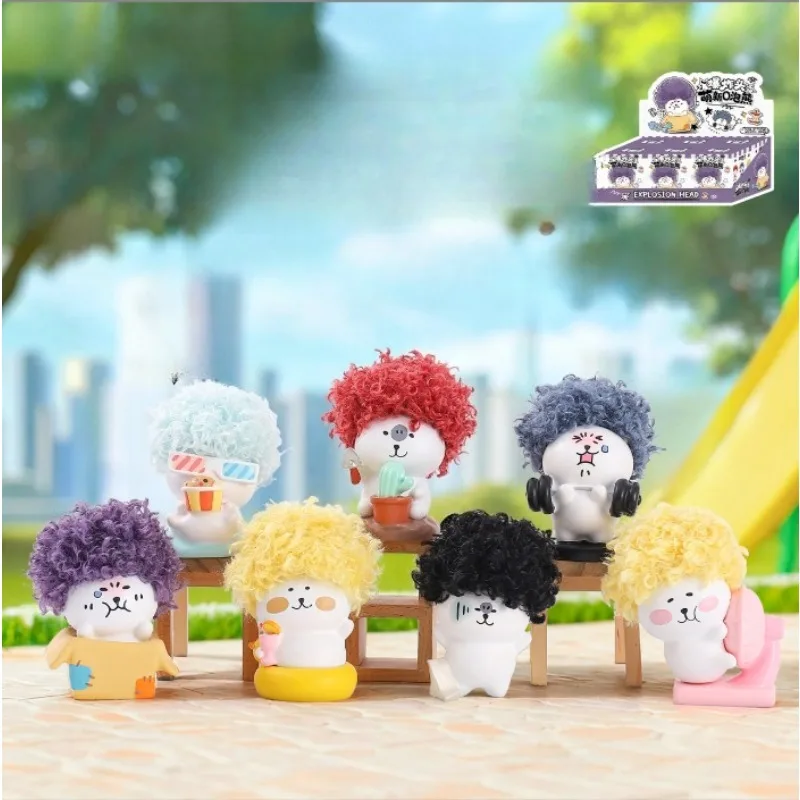 

Newbie O Bubble Bear Bangled Head Cute Desktop Decoration Item Children's Toy New Model Figurine Handmade Doll