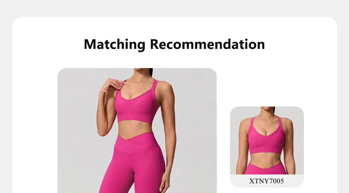 Sommer Damen Geripptes Gym Schnelltrocknendes Zweiteiler-Set Nahtloses Sport-Yoga-Set für Frauen Outdoor 2-teiliges Po-Lifting Sportoutfit – Detail 6