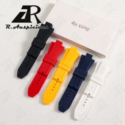 13mm Silicone Watchband for MICHAELKORS Convex Notch Rubber Watch Strap MK8730/9019/8295/8492/9020/8184/8729 Watch Accessories