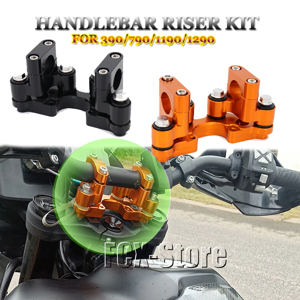 For 790 ADV R 390 1190 1290 Adventure Motorcycle Handlebar Riser Clamp Handle Elevation Support Steering Damper Mount Base Frame