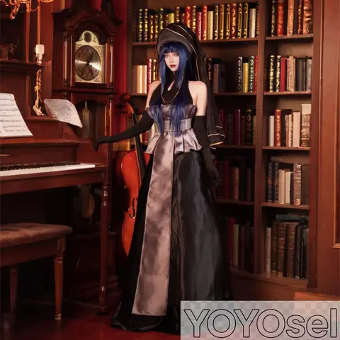 blue long silk dress Blaise Satin Maxi - 4 MIC length design and rear Ankle Length Pants S Material:Hopsack Wool