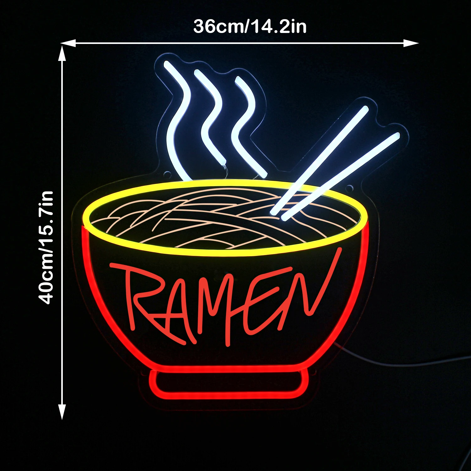 Imagem -05 - Ramen Neon Sign Luzes Led Wall Decor Restaurante Casa Bar Cozinha Sala de Jantar Café Japanese Noodle Shop Decorações