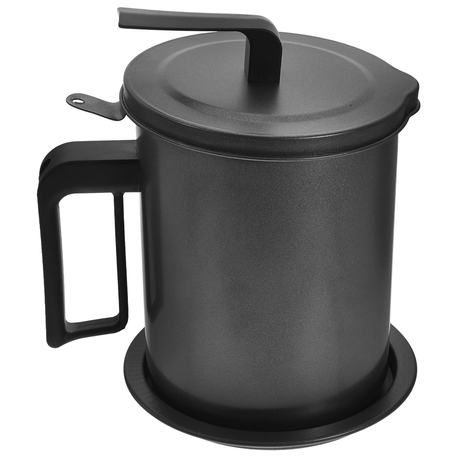 

Large Stainless Steel Cooking Oil Container Kitchen Strainer Pot Grease Filter Pot with Lid Mesh Grease Container