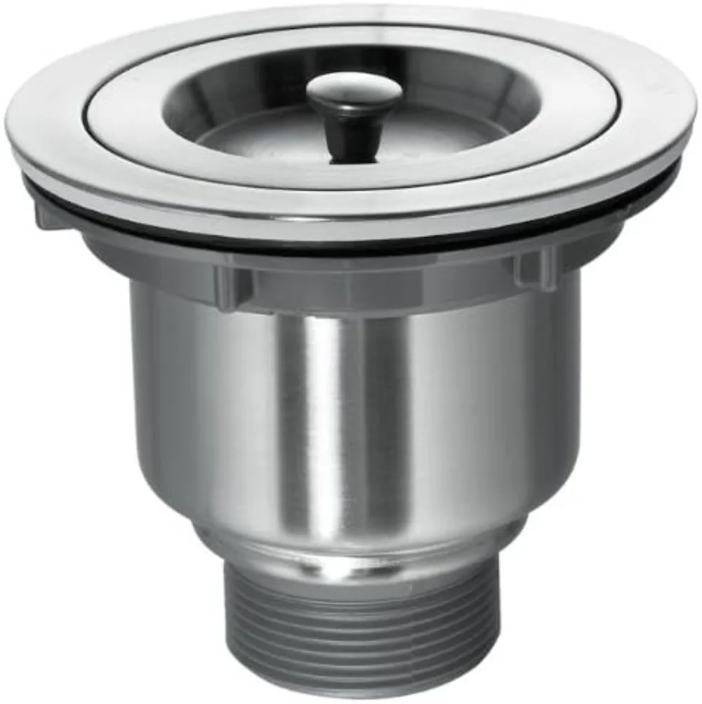 

Stainless Steel Sink Drain Strainer Home Kitchen Hardware Tools With Removable Deep Waste Basket And Sealing Lid Accessory