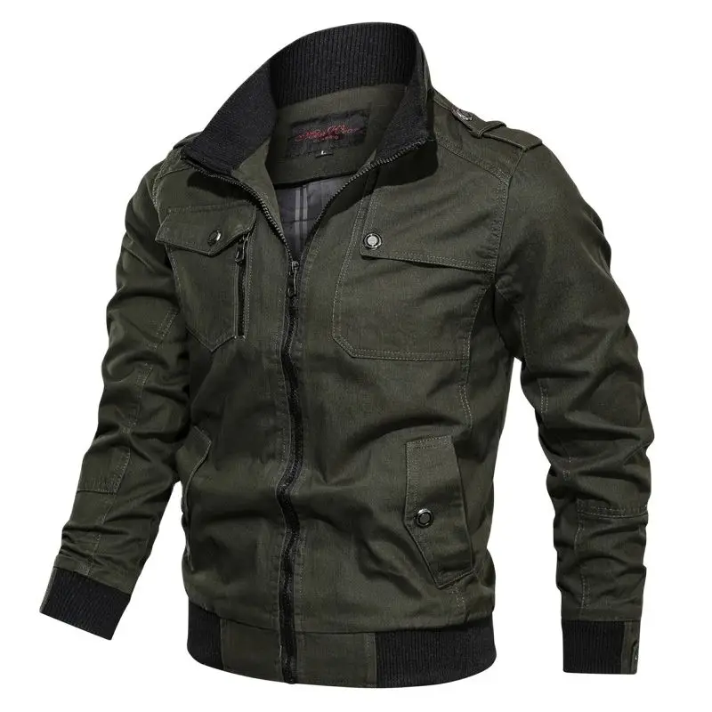 

Spring Autumn Jacket Men Cotton Windbreaker Bomber Coat Military Men's Tactics Jackets Man Cargo Casual Jacket Mens Clothes Nice