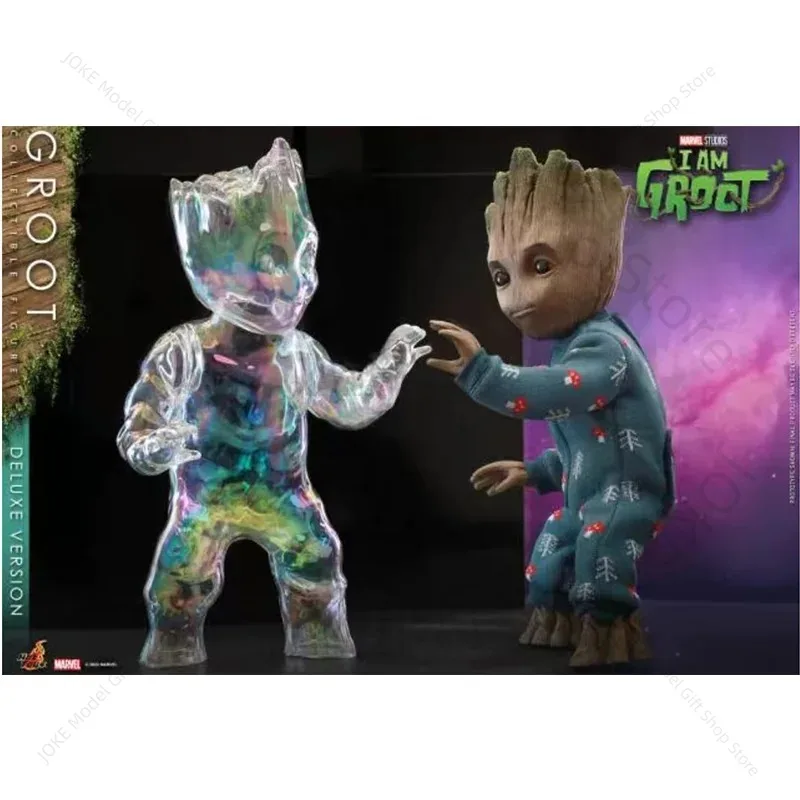 

In Stock Original HOTTOYS HT TMS089 1/6 Groot Super Hero Cute Little Tree Man Full Set About 26CM Anime Action Figures Toys