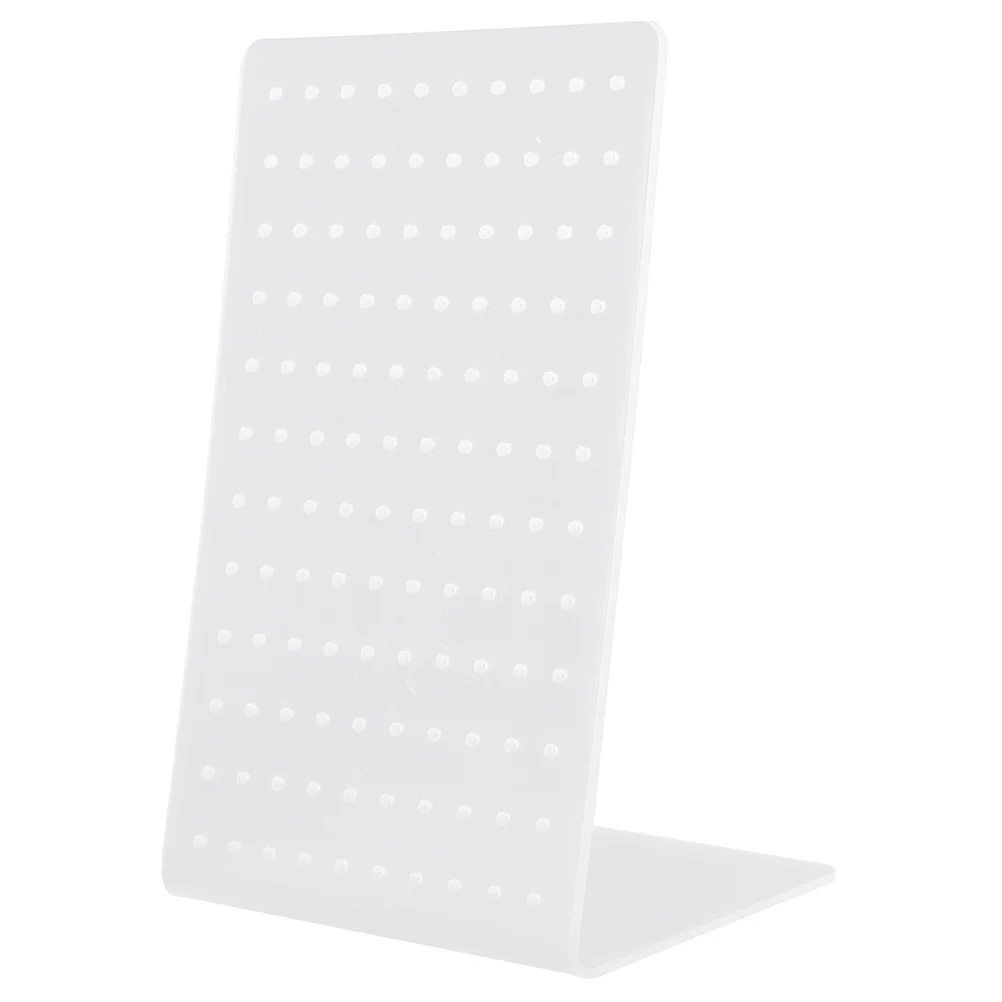 

Acrylic Earring Organizer Stand Transparent 120 Holes Earring Storage Holder Jewelry Display Rack for Home Shop Exhibition