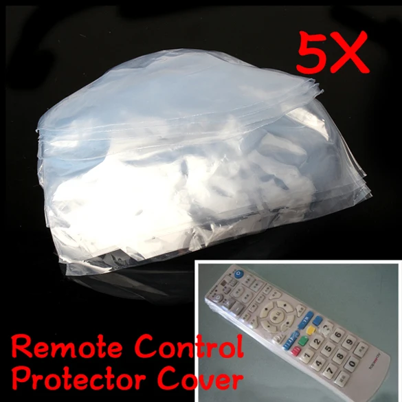 5-50pcs PVC Clear Heat Shrink Protective Film for TV Air Condition Remote Control Dustproof Cover Waterproof Protective Case