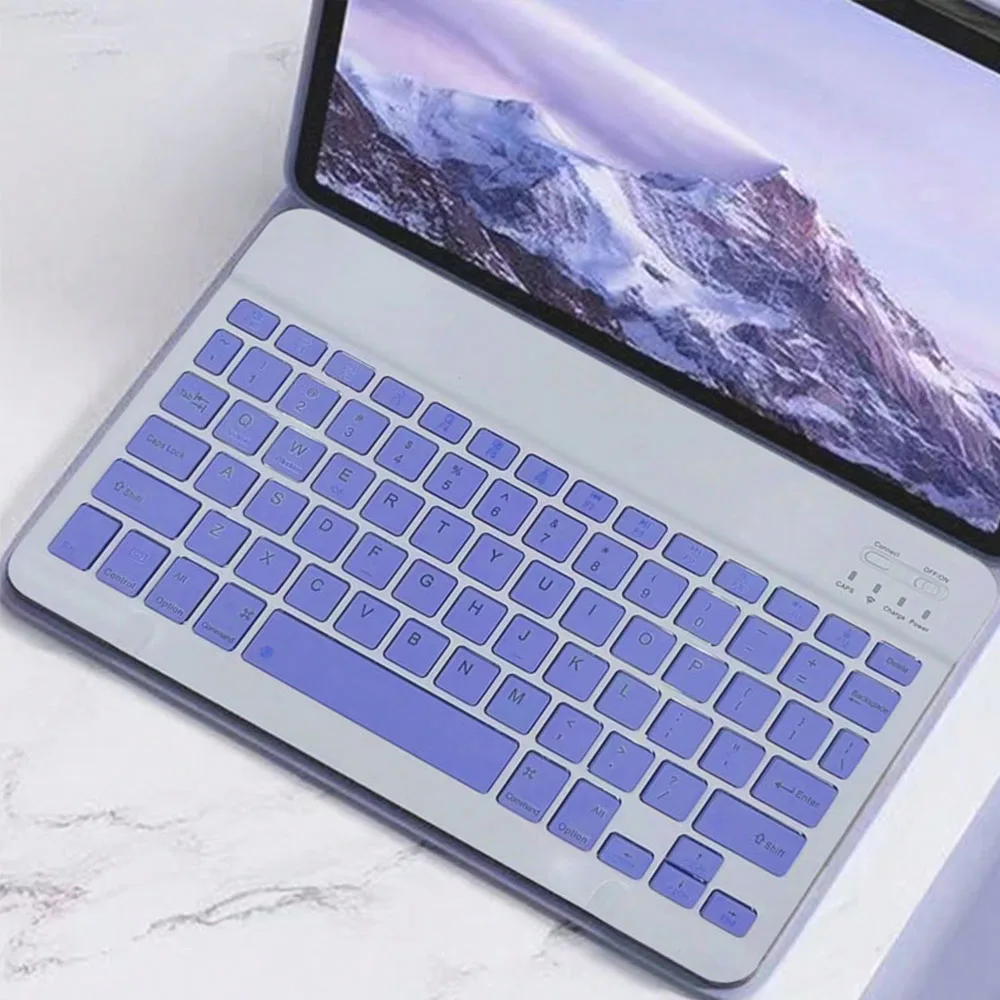 Wireless keyboard, 10 inch slim, rechargeable silent, tablet/laptop wireless keyboard, ipad mini keyboard