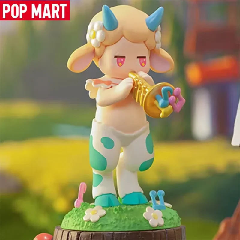 POP MART Satyr Animal Carnival Series Blind Box Torebka Niespodzianka Mystery Box Zabawki Figurki Akcji Dekoracje Śliczny Model Prezent dla Dziewczynki