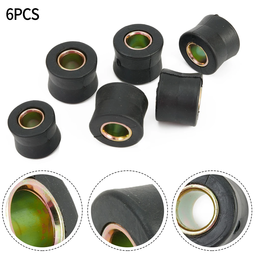 

6pcs 10mm Motorcycle Rear Shock Absorber Rubber Bushing Cushion Ring 24x20mm Motorcycle Parts