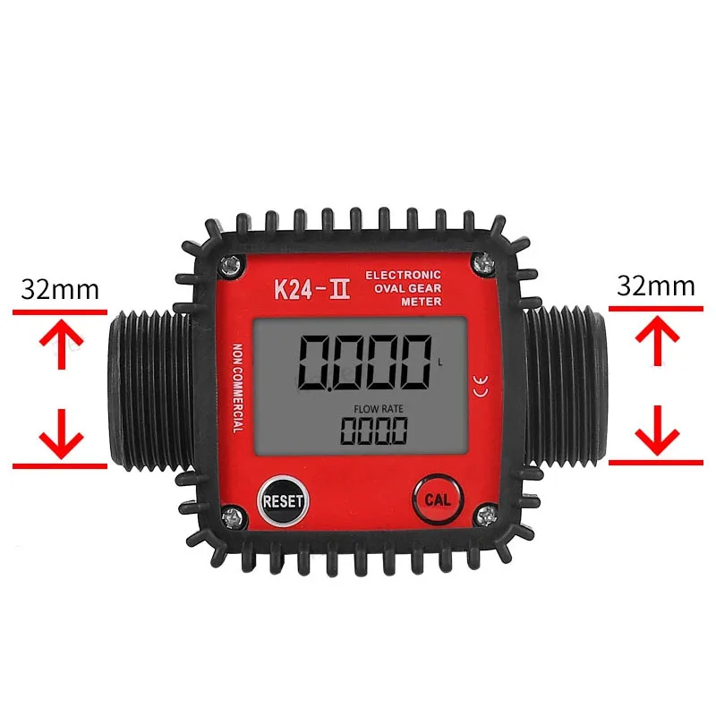 【Hot】Micro Digital flowmeter K24 plus chemical electronic liquid water turbine meter 1 inch