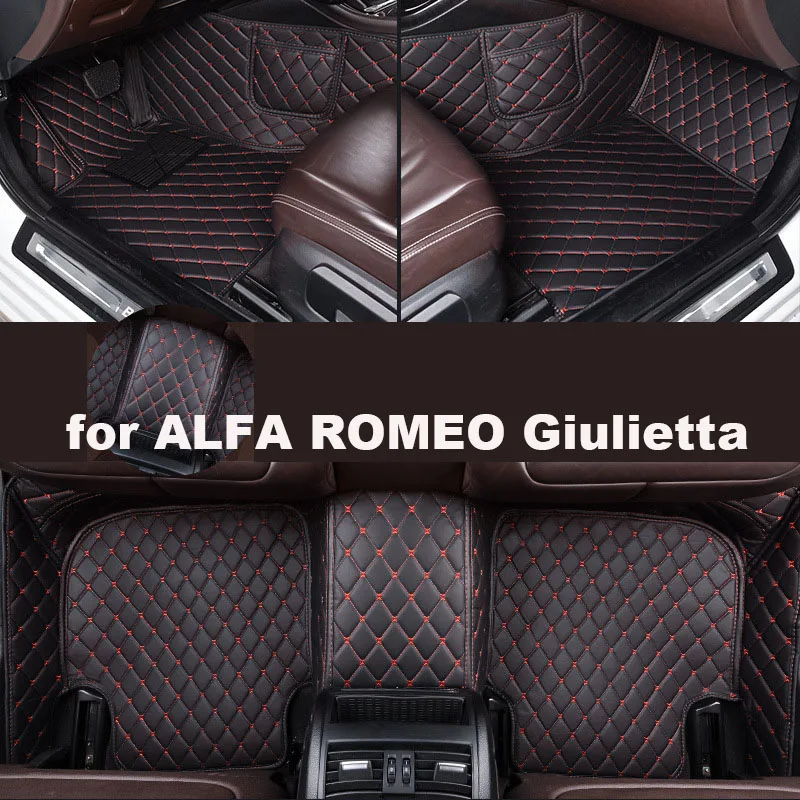 Autohome Car Floor Mats For ALFA ROMEO Giulietta 2014-2016 Year Upgraded Version Foot Coche Accessories Carpetscustomized