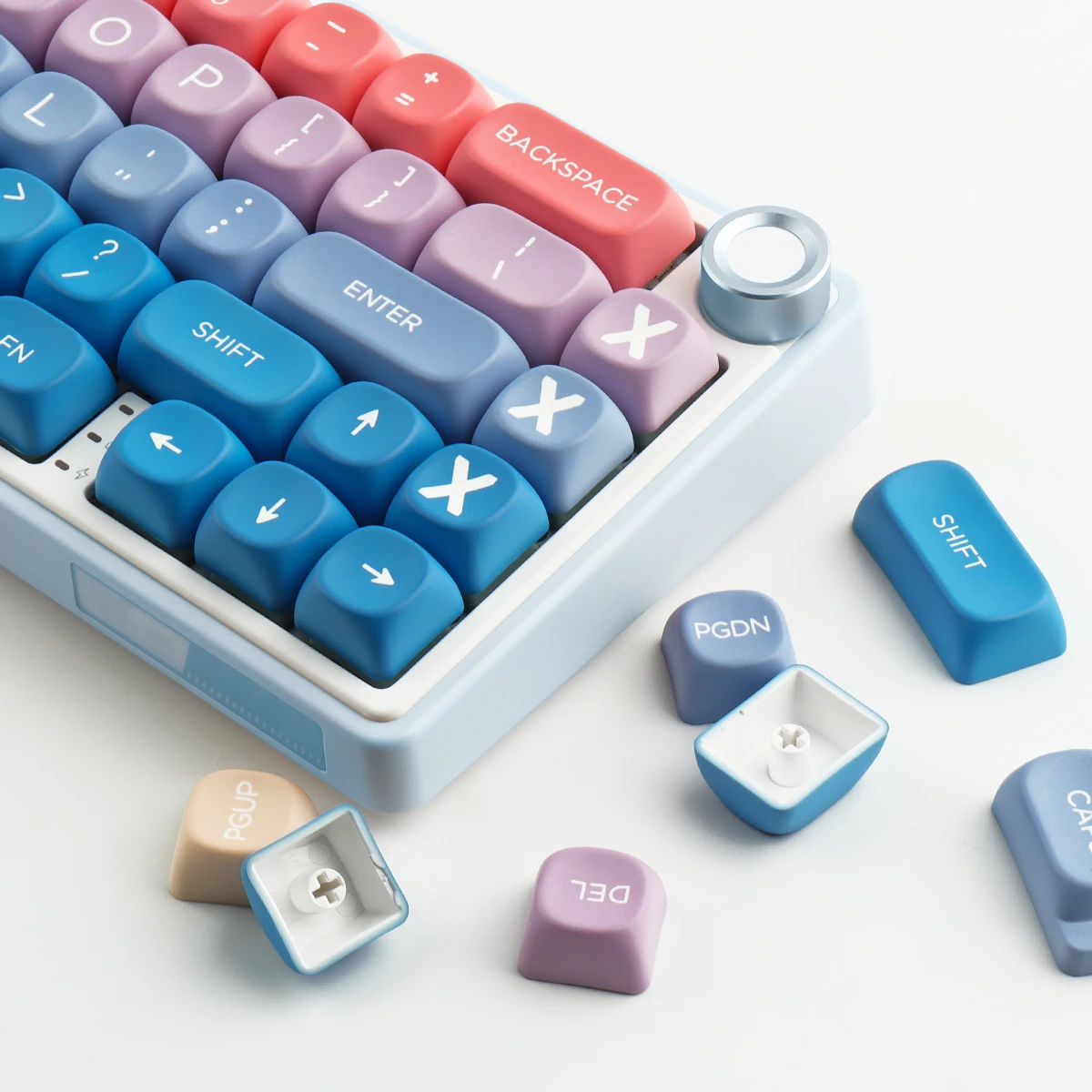 143 Keys Fairy Tale Gradient Color Keycaps Dye Sublimation MOA Profile PBT Keycaps For MX Switches Mechanical Keyboard Key Caps