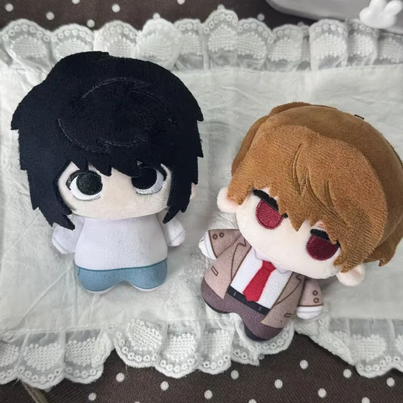 Image of Death Note Plüschpuppe Yagami Light L Lawliet Baumwoll-Stofftier Niedlicher Anime-Charakter Anhänger Schlüsselanhänger Geschenk für Death Note Fans