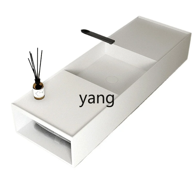 YJQ wall-mounted small apartment household washbasin, bathroom non-porous washbasin