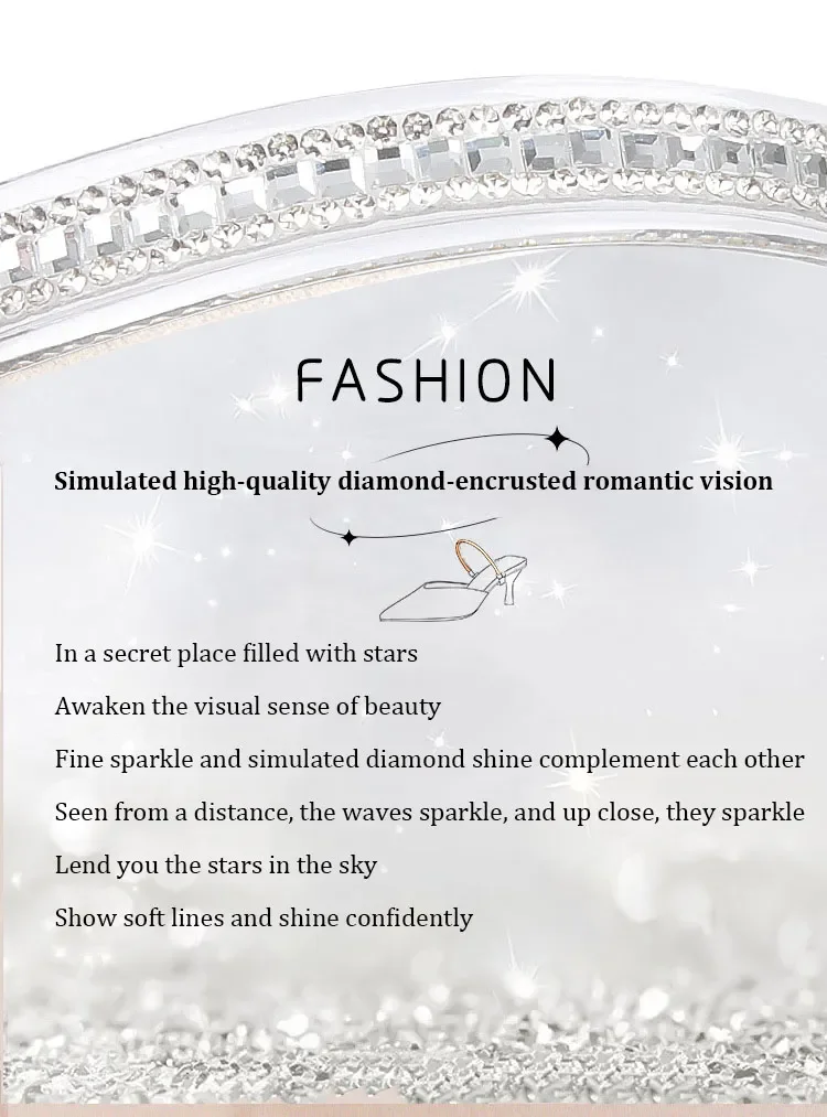 High Heels Shoelaces Woman Bright Diamonds Bundle Adjustable Shoe Belt Ankle Holding Loose Anti-skid Bundle Lace Tie Straps Band