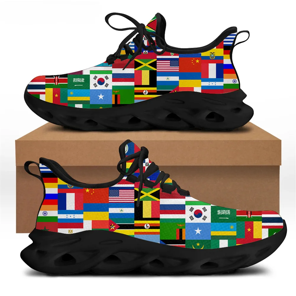 

World Flags Designer Men Shoes Spring Casual Outdoor Footwear Non-slip Walking Sneaker Breathable Flats Zapatillas