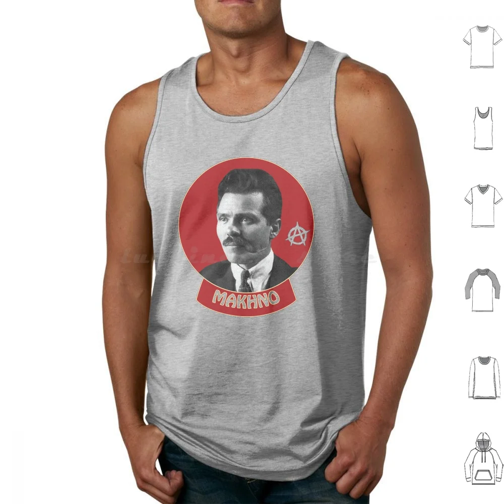 

Nestor Makhno Tank Tops Vest Sleeveless Anarchy Bakunin Mikhail Writer Socialism Protest Anarchist Socialist Left Wing Badboy