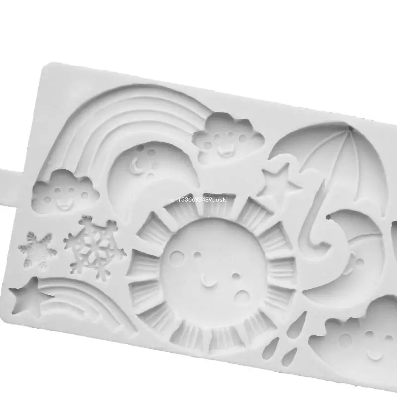 Rainbow สำหรับ Sun Cloud ซิลิโคนอาหารปลอดภัยแม่พิมพ์ Clay เรซิ่นเซรามิค Can