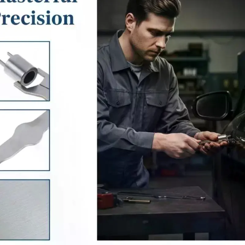 HU66 Full Stainless Steel Car Lock Opener Efficient Tool for Quick Auto Repair Scenarios 1PCS