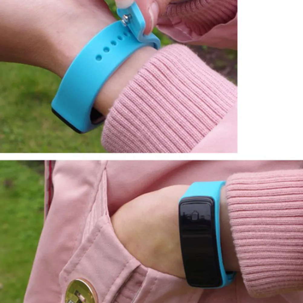 Black LED Digital Watch Outdoor Silicone Band Adjustable Wrist Watch Unisex Fashion Simple Design Clear Screen Time