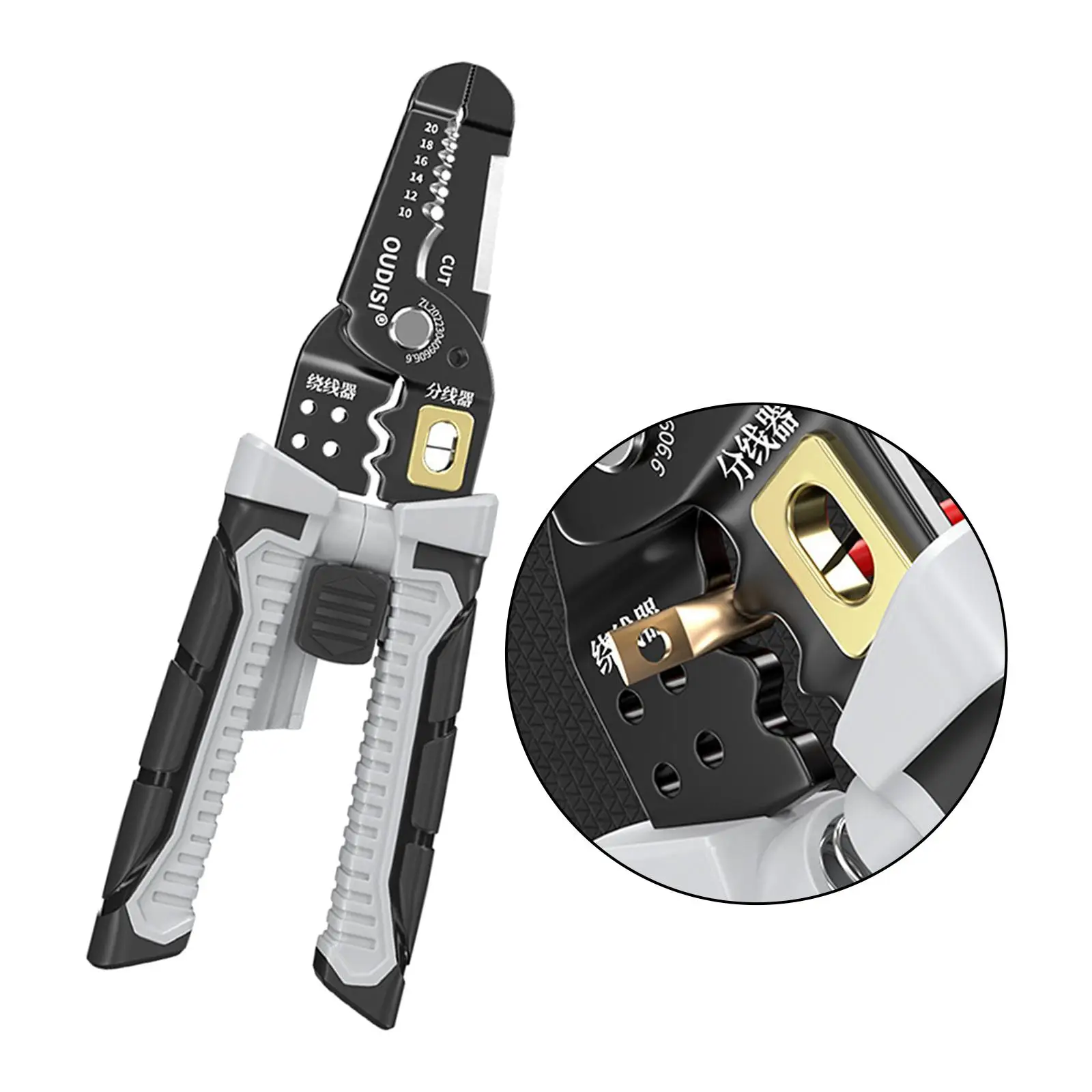 Wire Stripper Tool, Wire Crimper Wiring Tools ,Cable Stripper, Wire Cutter for Winding Stripper Electricians Cutting