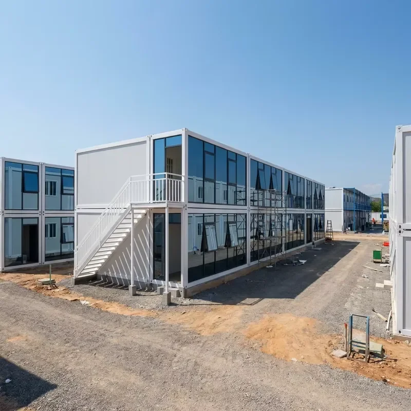TOPPRE Prefabricated Home Detachable Container House Prefab Modular Insulated Weatherproof for Industrial Park Site Camp