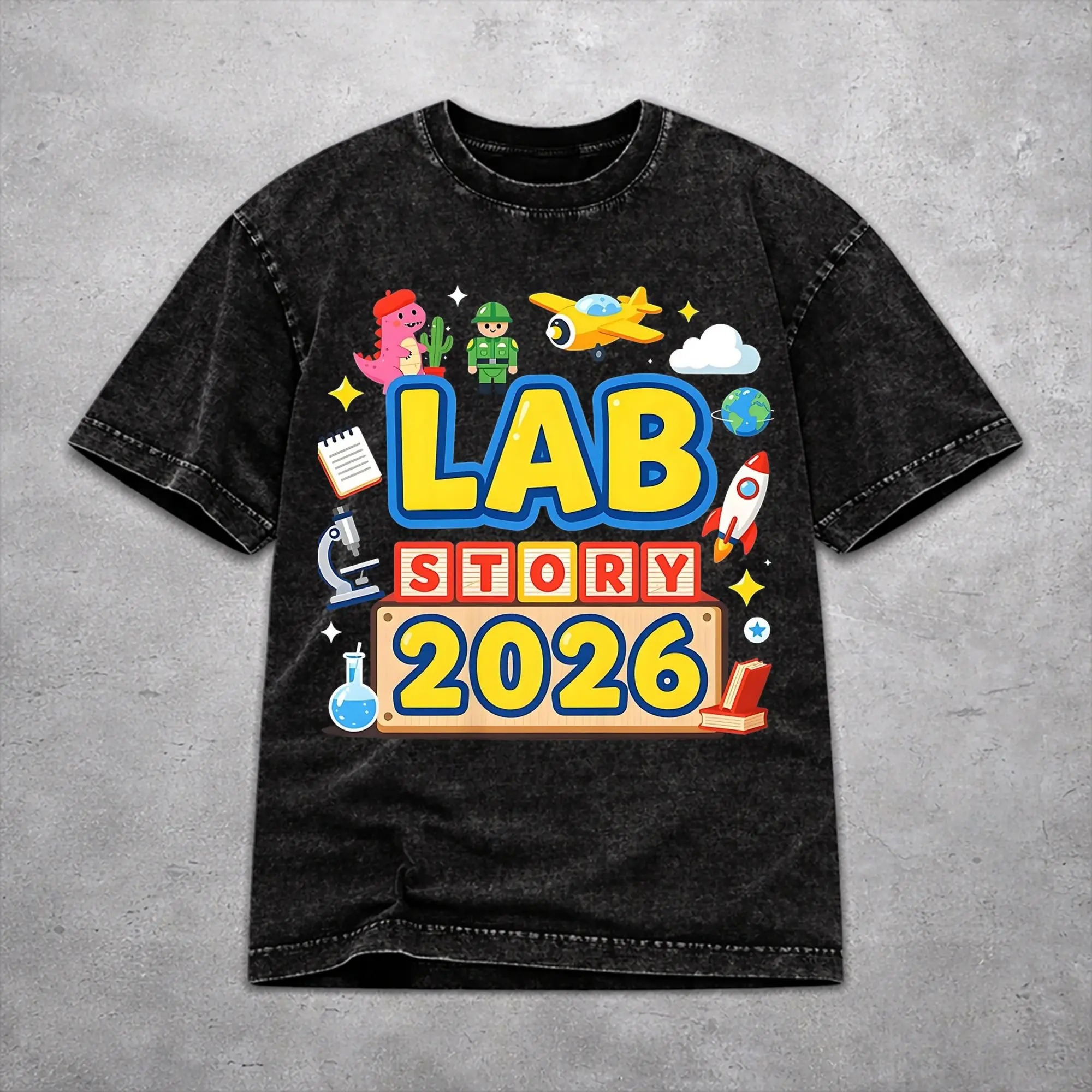 Hip Hop Lab Crew Lab Week 2026  Merch T-Shirts for Men Women  Washed Cotton Tee Shirts Clothing
