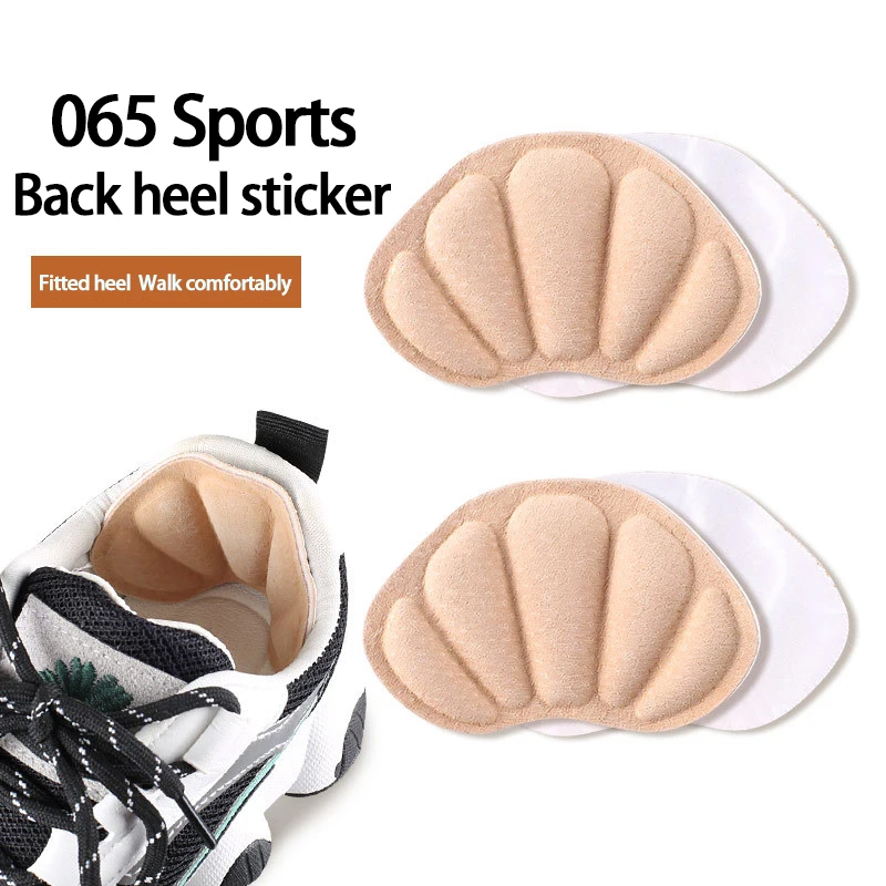 Sepatu olahraga Insole tanpa selip bantalan kaki Sneaker pelindung kulit babi bantal stiker menyesuaikan sepatu setengah Insole pereda sakit Insert